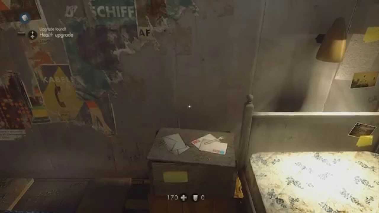 Wolfenstein The New Order - ALL 10 Health Upgrades Locations Guide