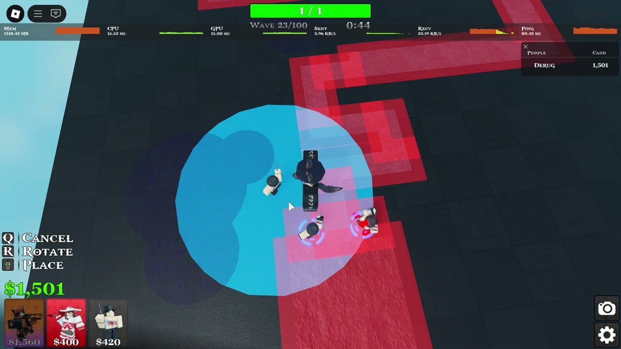 Arena Tower Defense - Grandmaster The Maze 3 towers slot only (no unlockable towers)