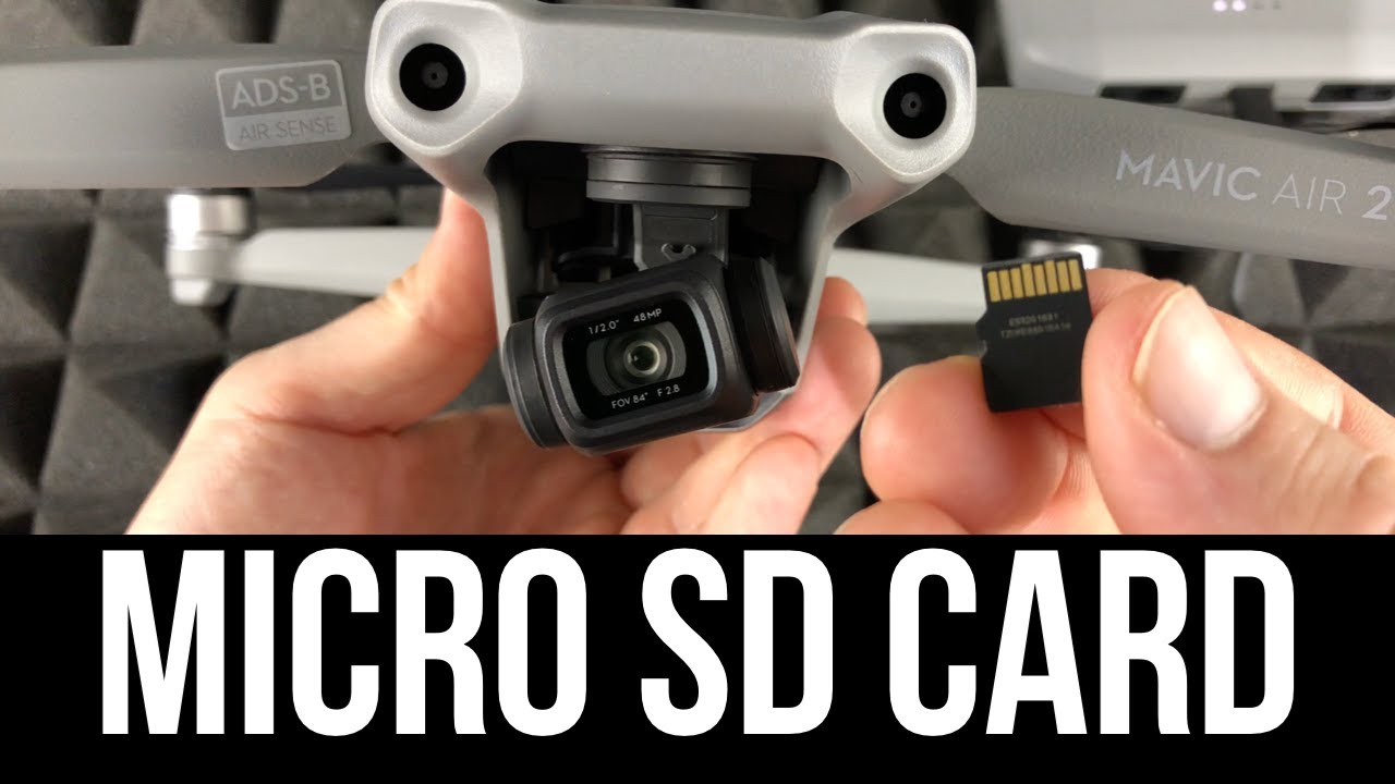 How to put a micro SD Card in a DJI Mavic Air 2?