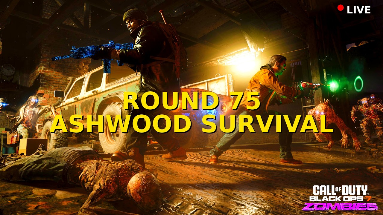 LIVE: SEASON 3 ZOMBIES ASHWOOD SURVIVAL ROUND 75 ATTEMPT!