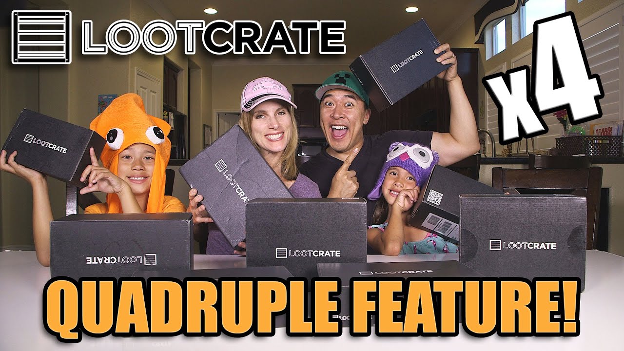 LOOT CRATE Super Family Unboxing! 4 Times the Surprises!