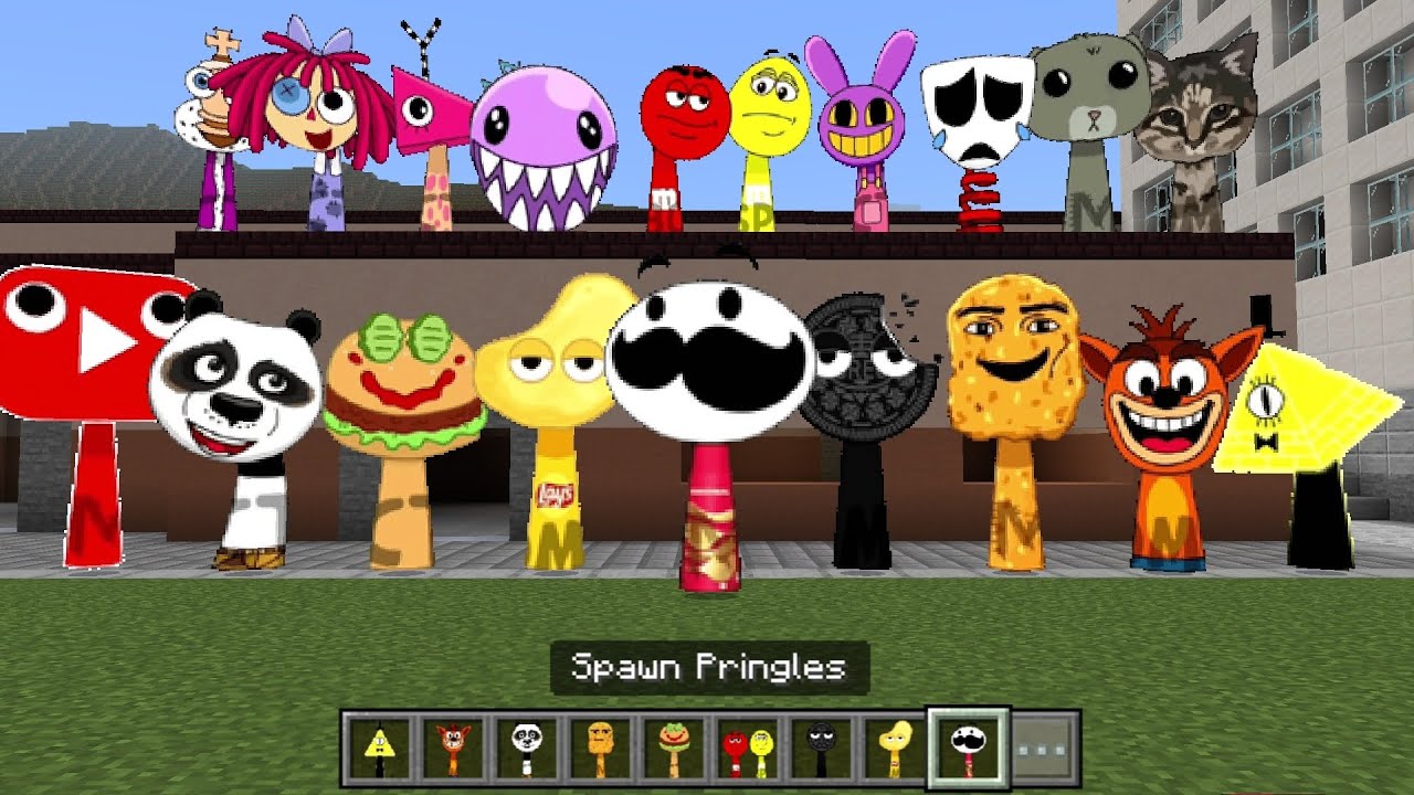 Sprunki OC Pringles Added in Minecraft PE