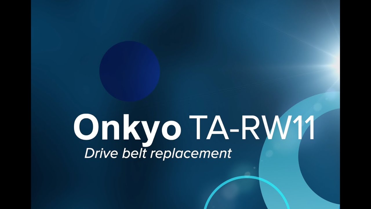Onkyo Drive Belt Replace