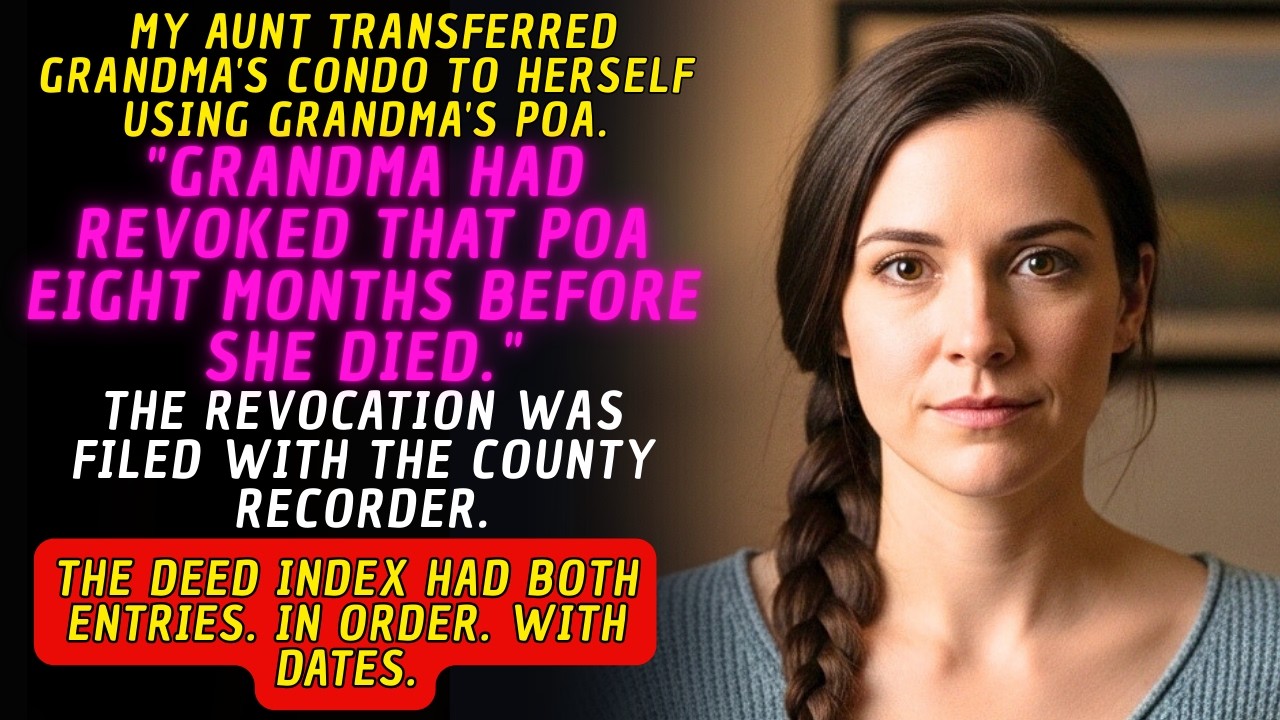 My Aunt Transferred Grandma's Condo Using an Old POA — Grandma Had Revoked It 8 Months Earlier