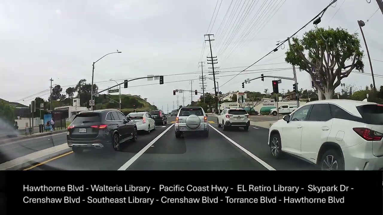 Driving Videos - Torrance CA  - Library Visit  (Walteria , EL Retiro  &   Southeast Branch Library)