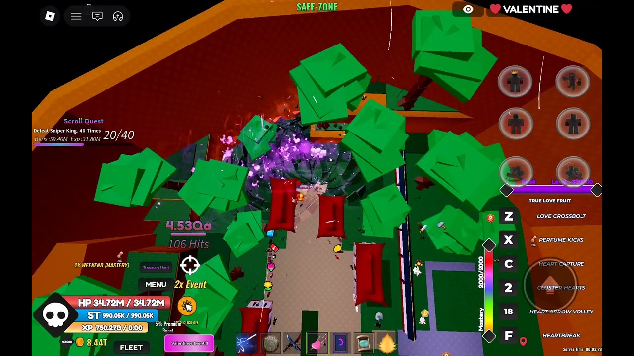 True love showcase in one fruit simulator