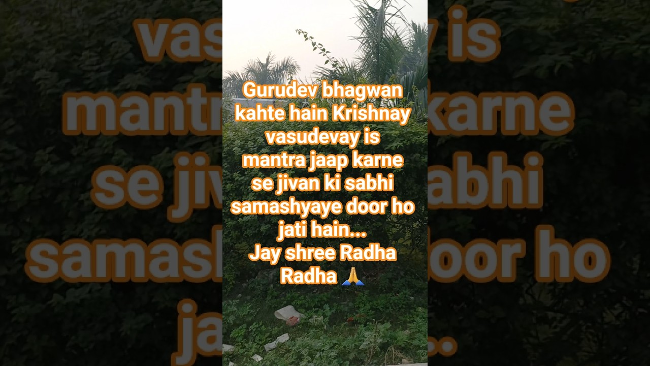 Chanting Krishnaye Vasudevaya Mantra | Nature Love | Powerful Mantra | Beautiful Sunday Morning