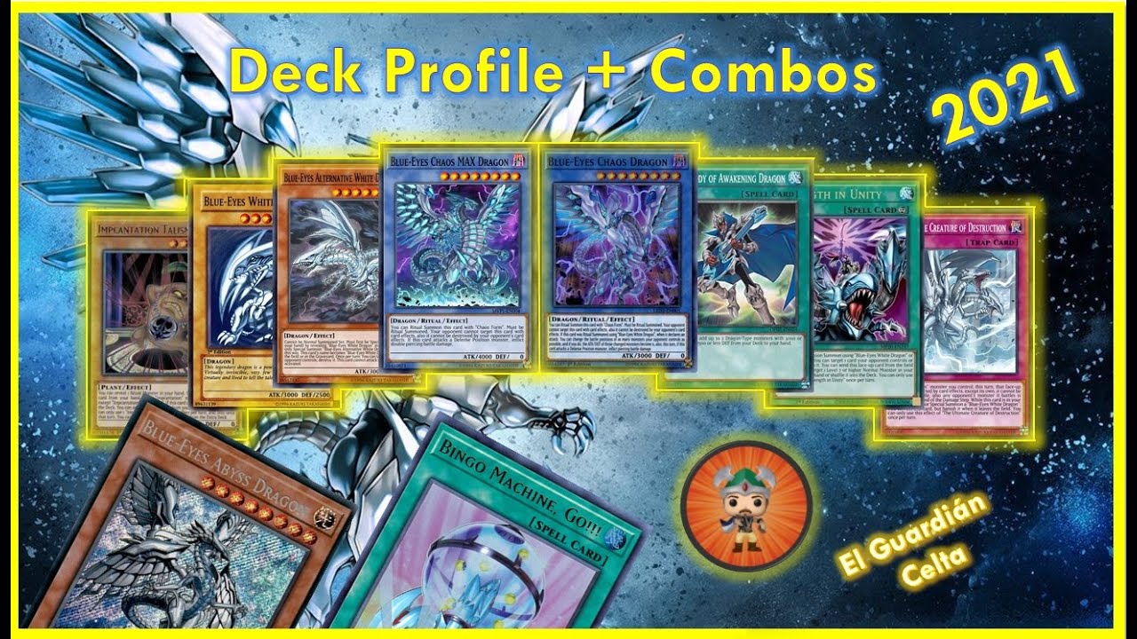 Blue Eyes Caos MAX Deck Profile 2021 Yu-Gi-Oh! - Blue eyes ABYSS. - OTK Limpísimo