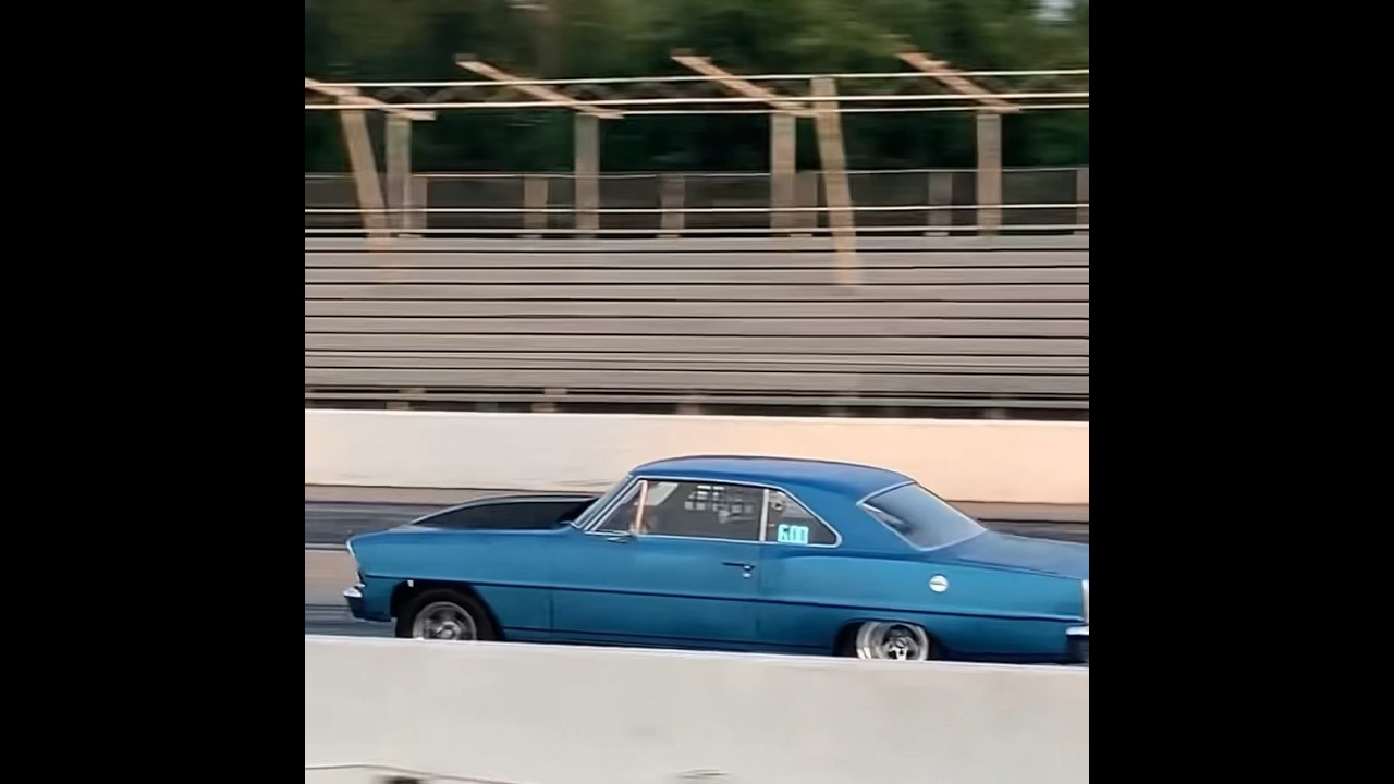 Chevy Nova - Tulsa Raceway Park 05.31.24 - (E.T. 1/4 9.26 at 129 mph) #chevynova #testandtune