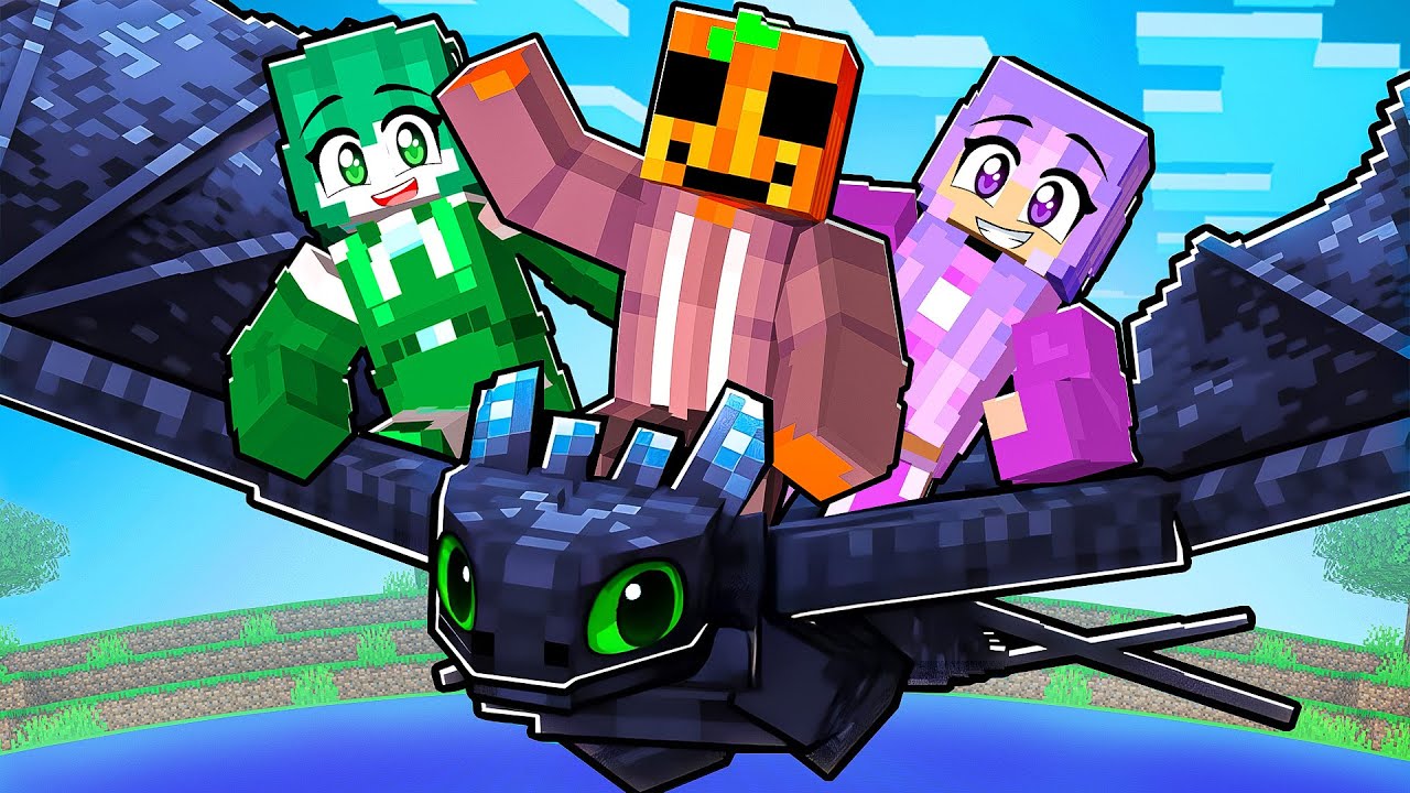 Tengo una Familia de Como ENTRENAR a Tu DRAGÓN en Minecraft!