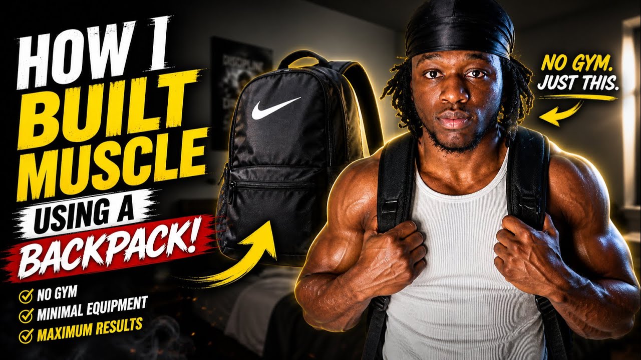HOW I BUILT MUSCLE USING A BACKPACK!