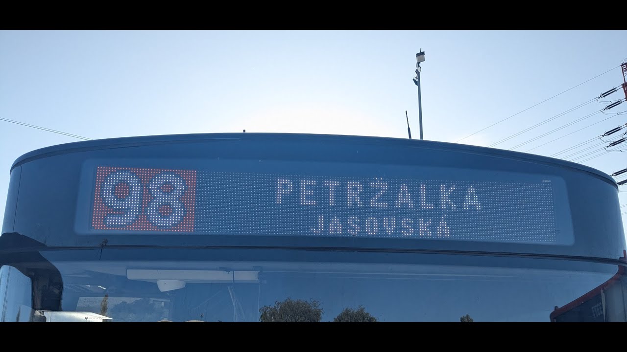98 | Bajkalská ⤳ Jasovská 06/25 (posilový spoj; odklon)