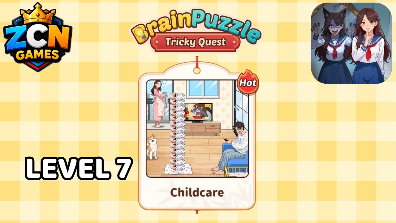 Brain Puzzle: Tricky Quest &ndash; Childcare Walkthrough | Level 7 Solution
