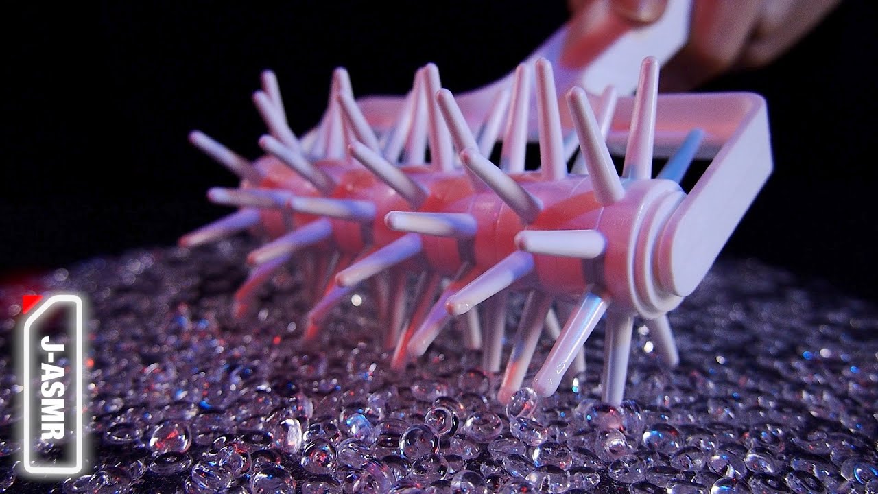 [ASMR]パチパチはじける音で脳内満足させるスライム - Satisfying Fishbowl Slimes (No Talking)