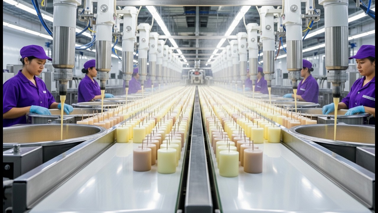 How Candles Are Made in Factory | Complete Candle Manufacturing Process - Full process