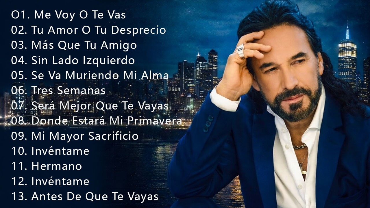 MARCO ANTONIO SOLIS SUS MEJORES CANCIONES ROMANTICAS 70s y 80s - SUS 20 GRANDES EXITOS INVOLDABLES