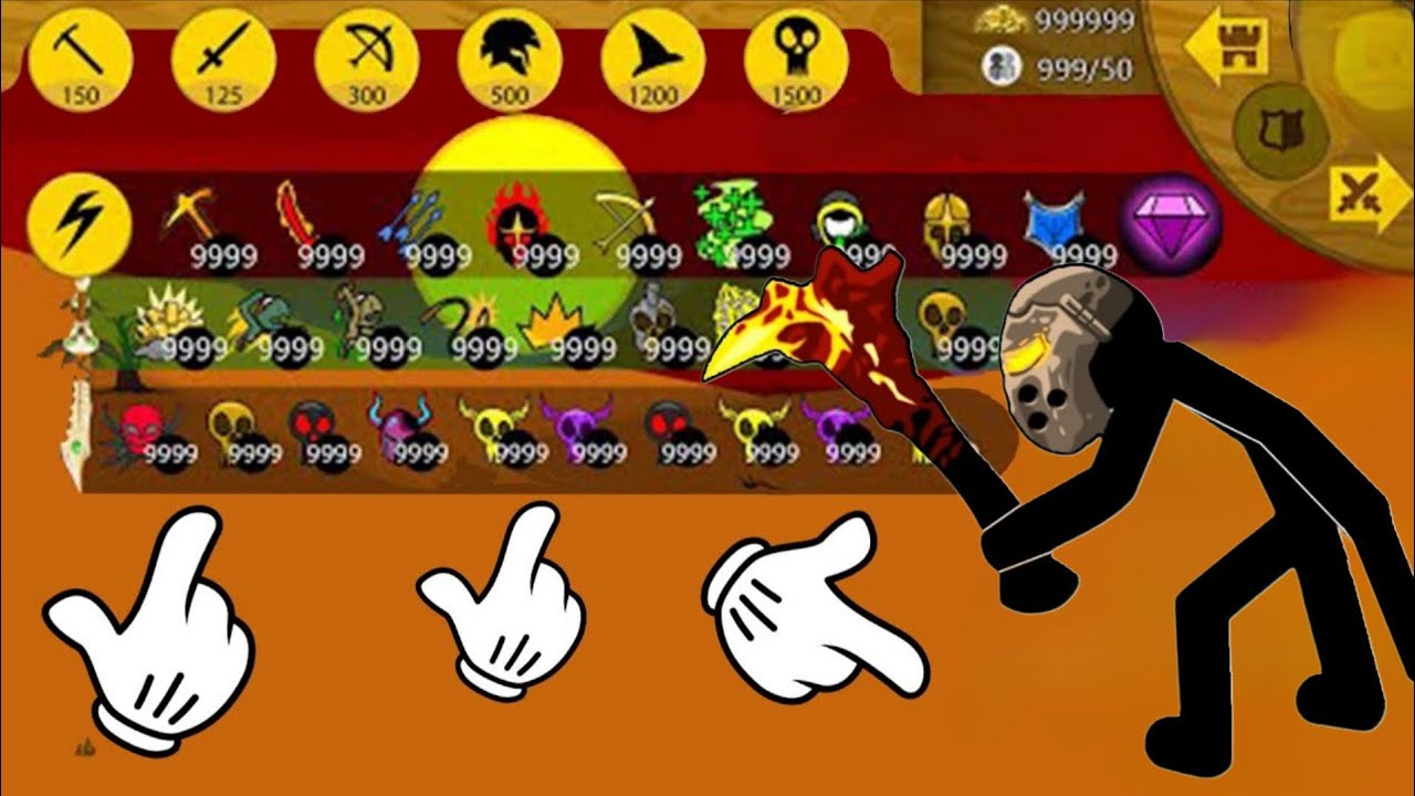 UNLOCKED ALL UNITS GAME x9999 ICON SWORD, SPEARTON, BOSS GRIFFON |STICK WAR LEGACY |