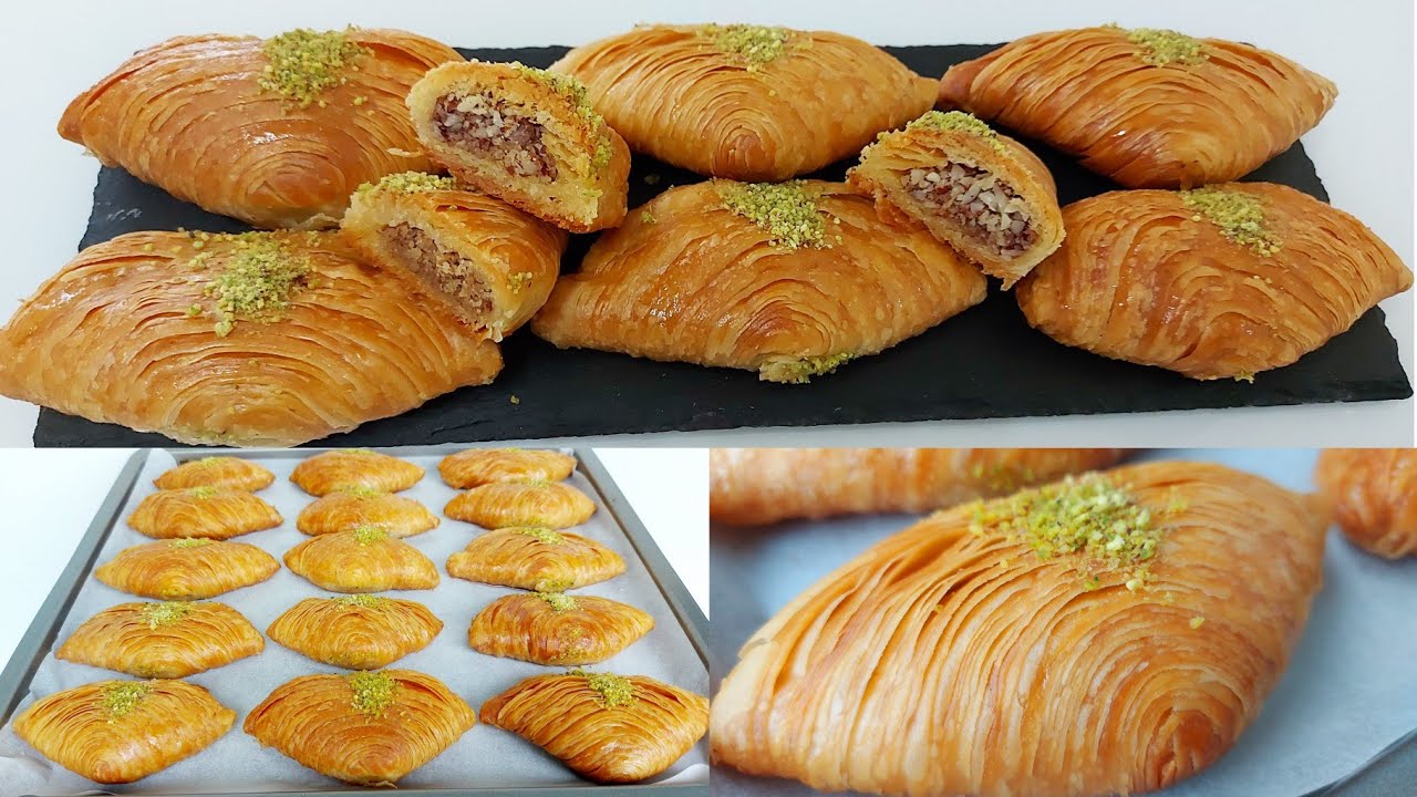 Midye Baklava Tarifi dolce tipico Turco/Dolce & Biscotti sfogliati/Homemade Turkish BAKLAVA
