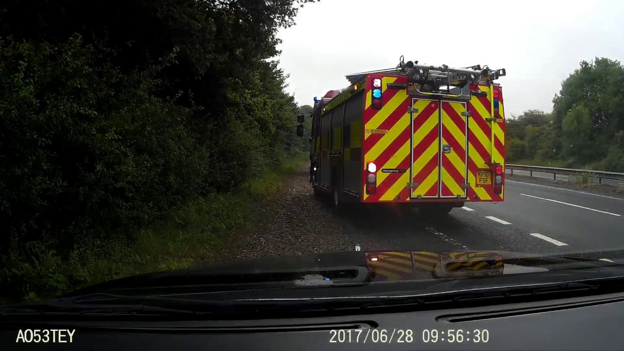 Trailer fire stopped in the nick of time!