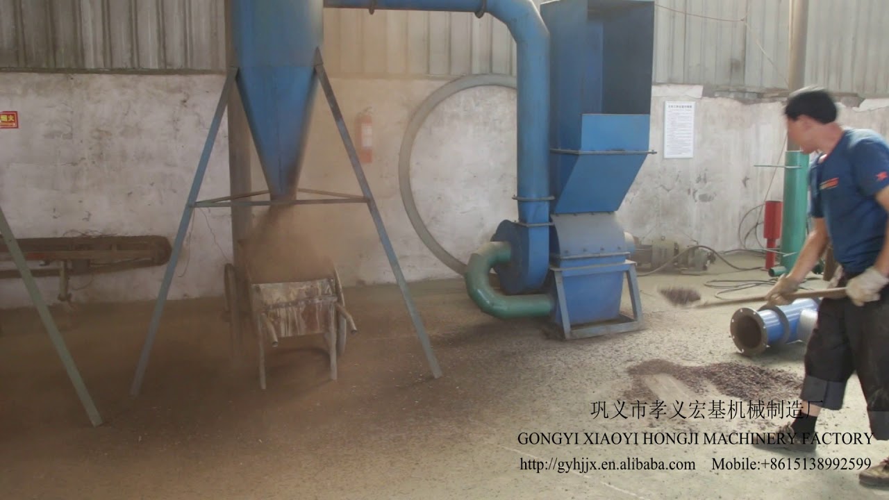 Crush Palm Kernel Shell, then making charcoal or fertilizer ect