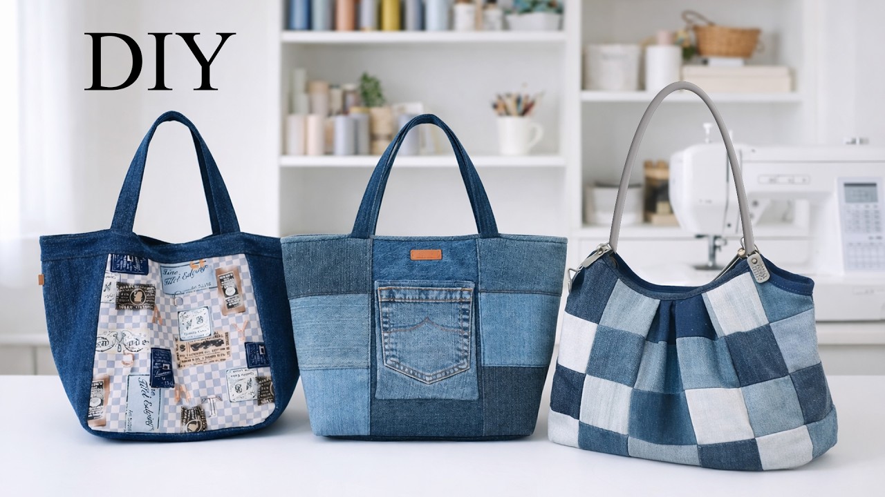 DIY Patchwork Bag from Old Jeans | Easy Denim Upcycling Tutorial