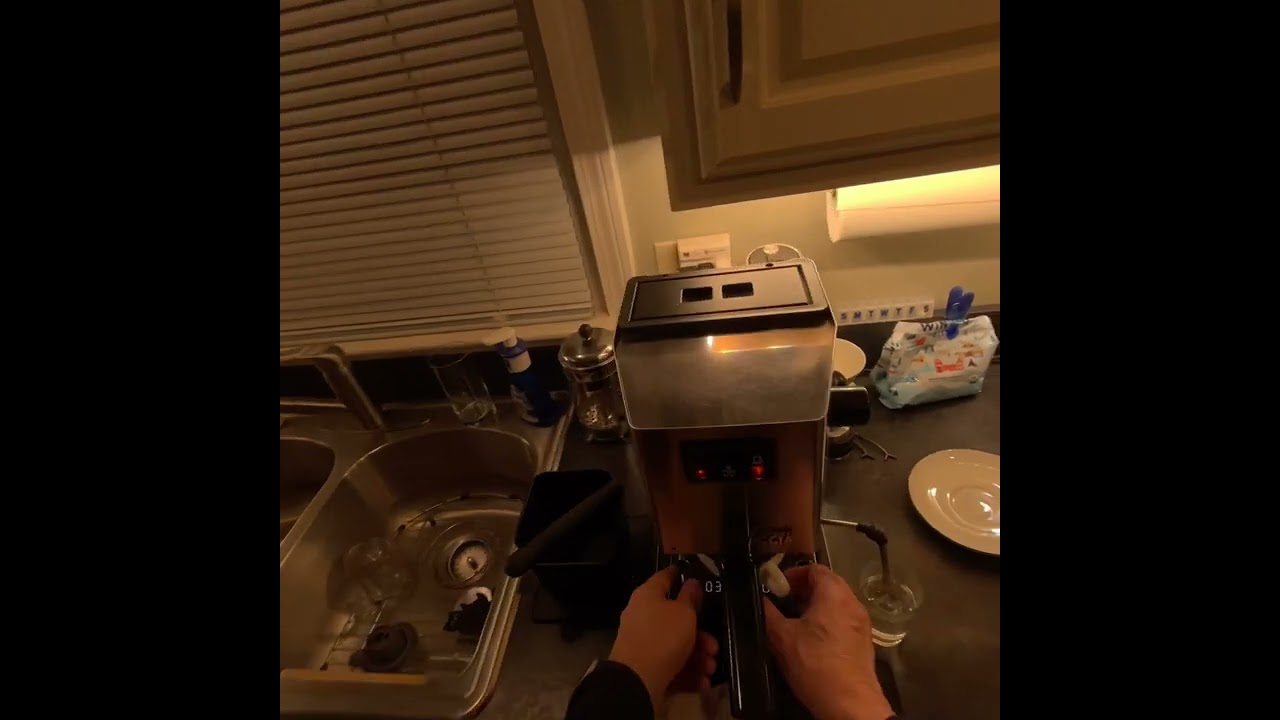 Making a latte with the Apple Vision Pro and Gaggia Classic
