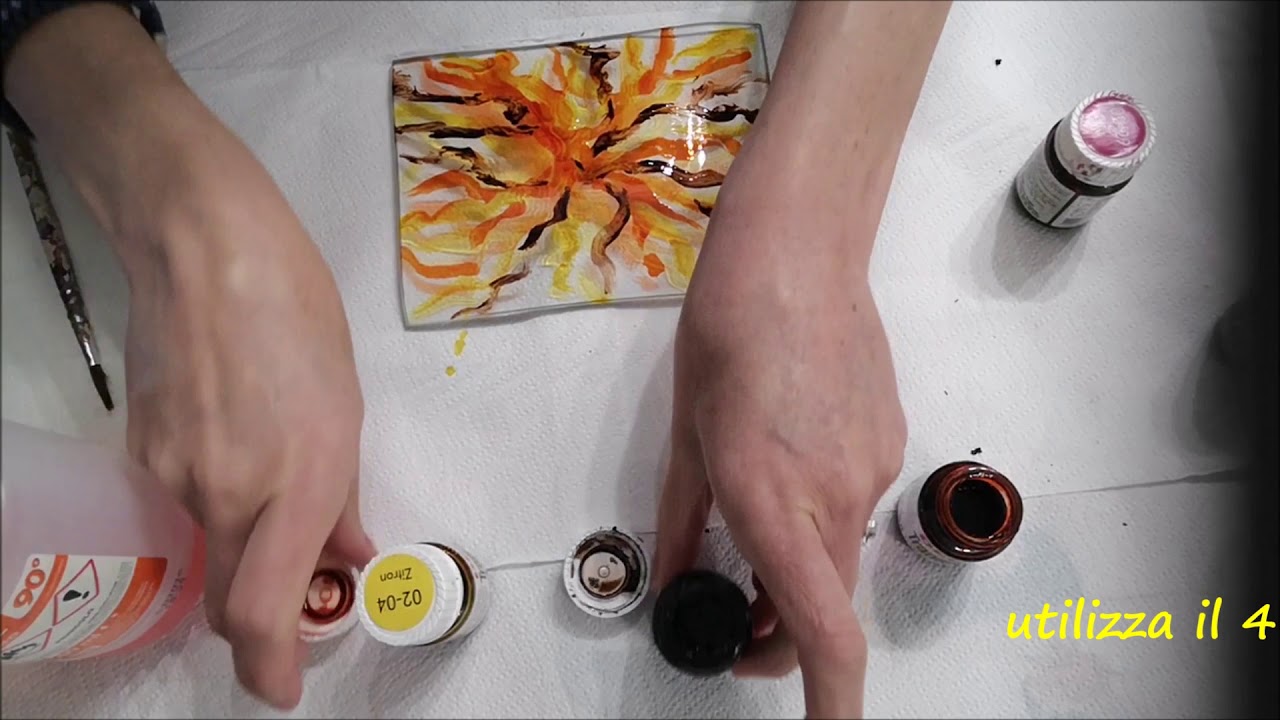 Decorare un Piatto di Vetro con Colori da vetro - Ilaria Boscarecci