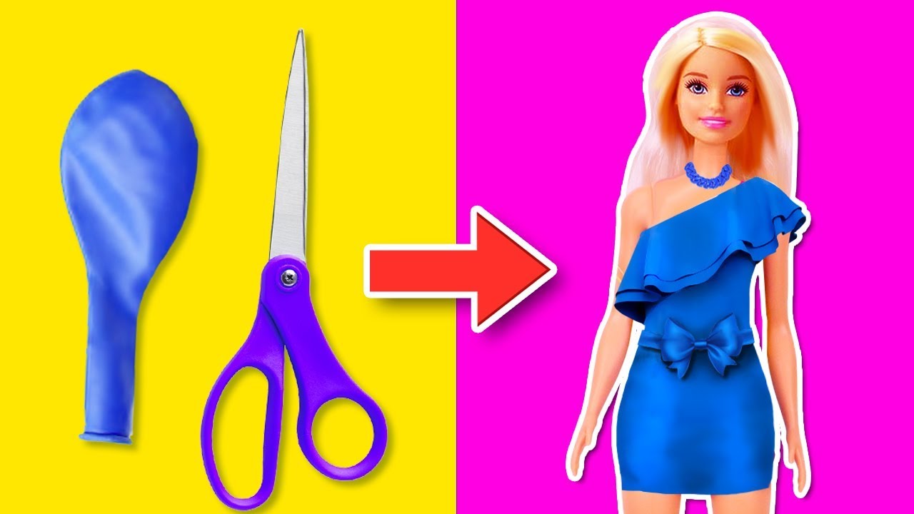 Crea ROPA y ACCESORIOS para BARBIE en UN MINUTO 😱Manualidades Fantásticas!
