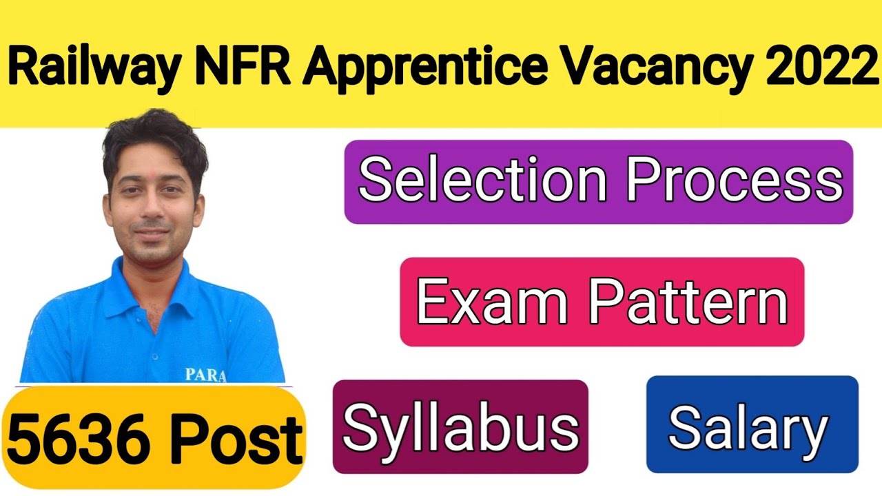 Northeast Frontier Railway Apprentice Vacancy 2022 | Syllabus | Exam Pattern | RRC NFR Apprentice...