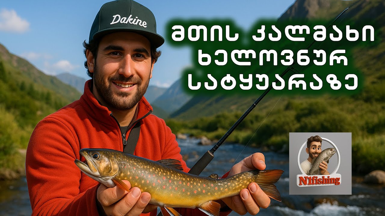 მთის კალმახზე თევზაობა ხელოვნური სატყუარებით / Mountain trout fishing