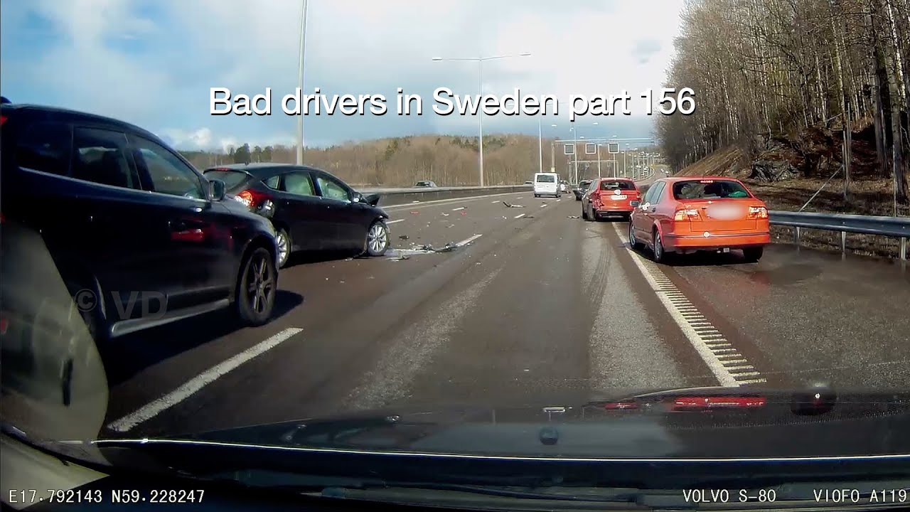 Bad Drivers in Sweden #156 Big accident, BMWs (again!) and my own fu**ups.
