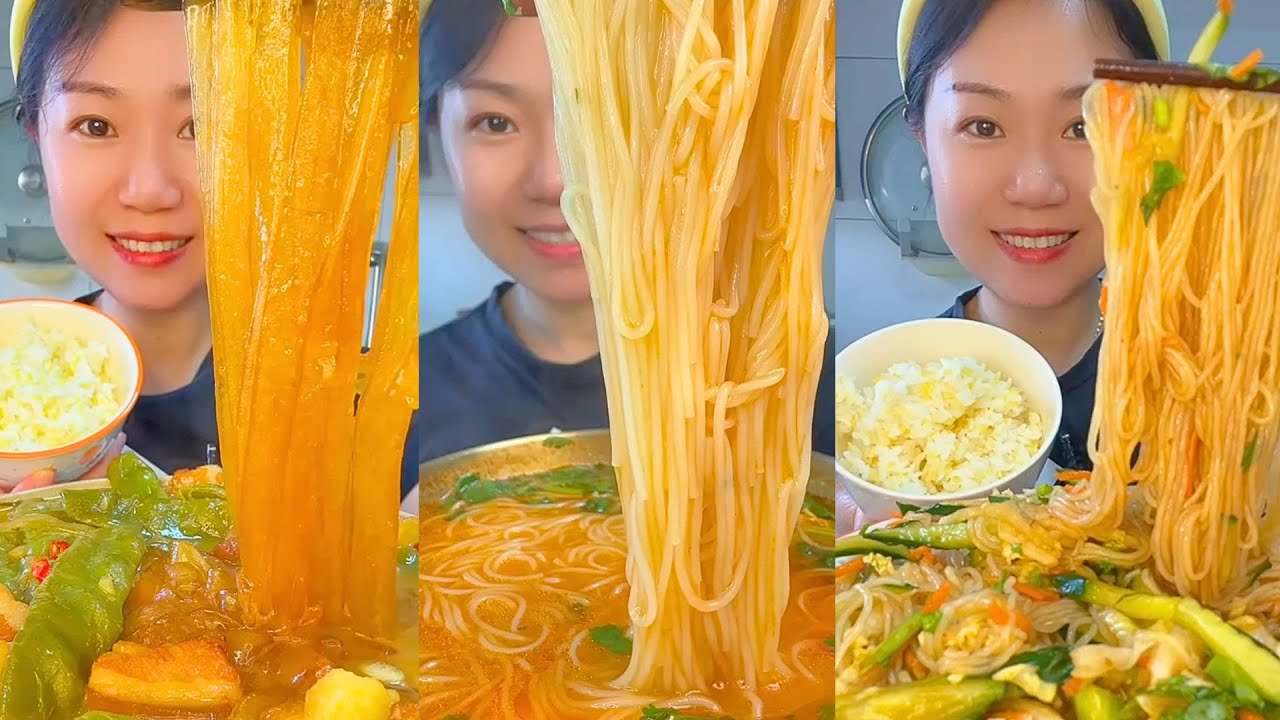 Satisfying Chinese Food ASMR – Unique Snacks & Noodles #49
