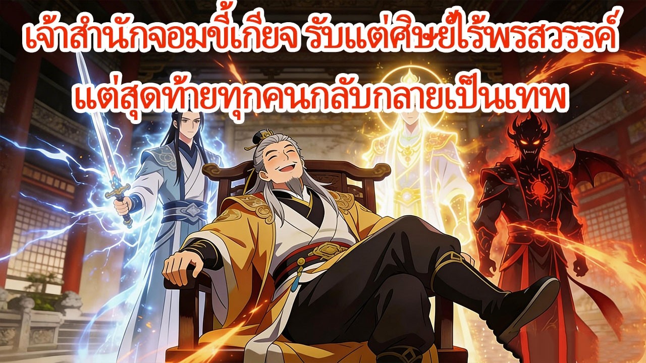 🤣เจ้าสำนักรับแต่ศิษย์ไร้พรสวรรค์ แต่พวกเขากลับคิดว่าอาจารย์คือยอดปรมาจารย์จนกลายเป็นเทพ! ⚡