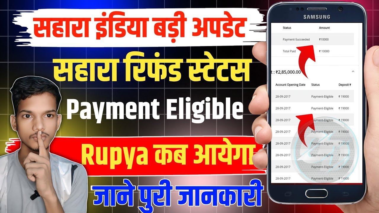 Sahara Refund Big Update | Sahara Refund Payment Eligible status | sahara Refund payment kab aayega