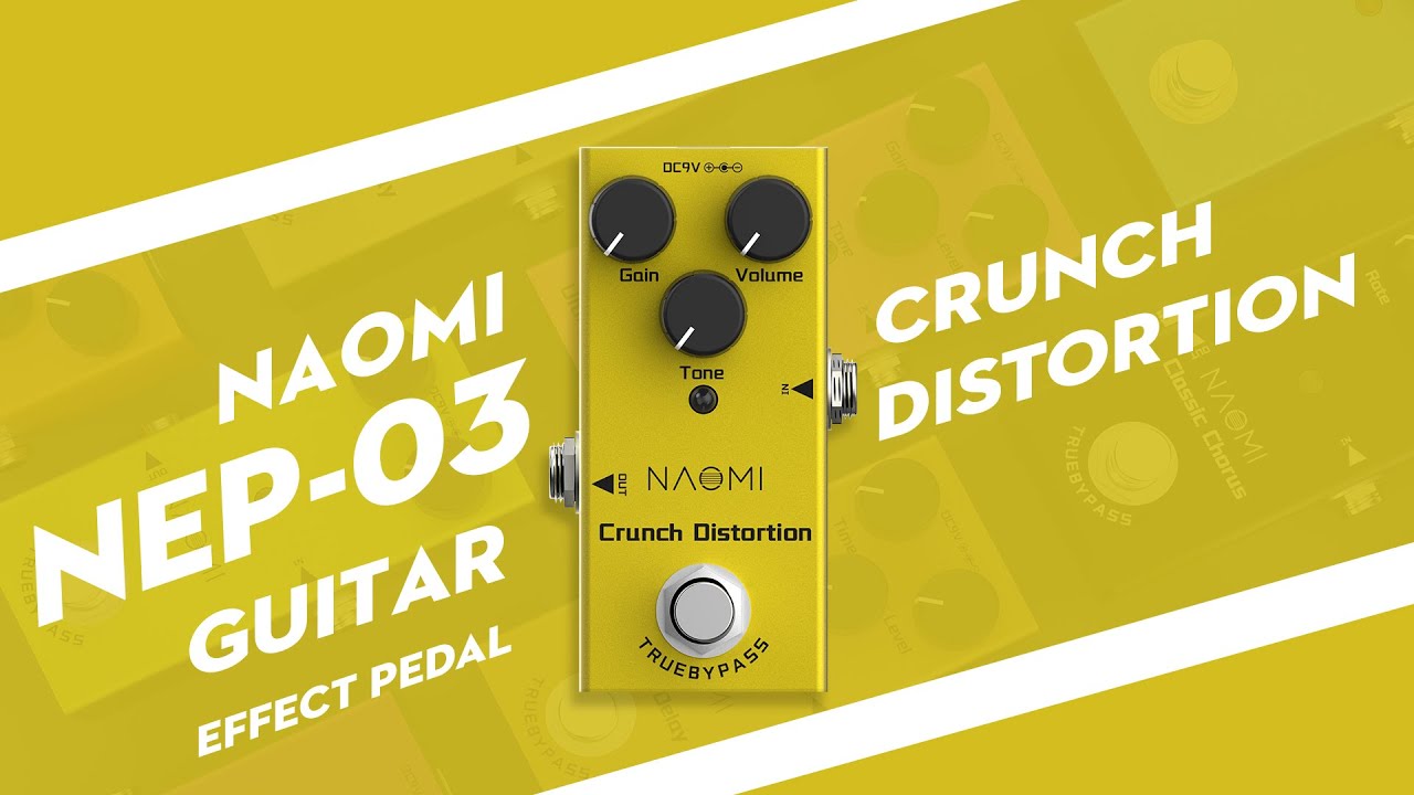 【NAOMI MUSIC】Crunch Distortion Guitar Effect Pedal Awesome $22 Single Pedal NEP-03
