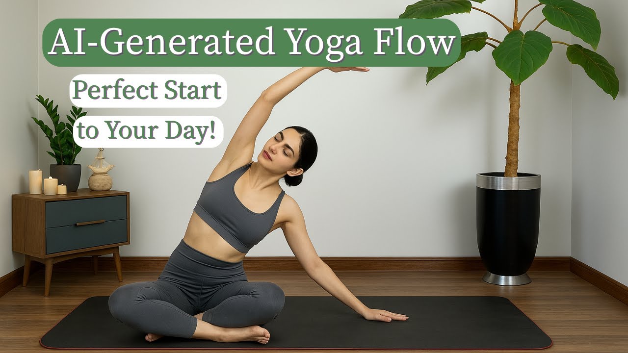 Your New Favorite Yoga Flow (Made by AI!)  15 Minute Stretch & Relax 🌞