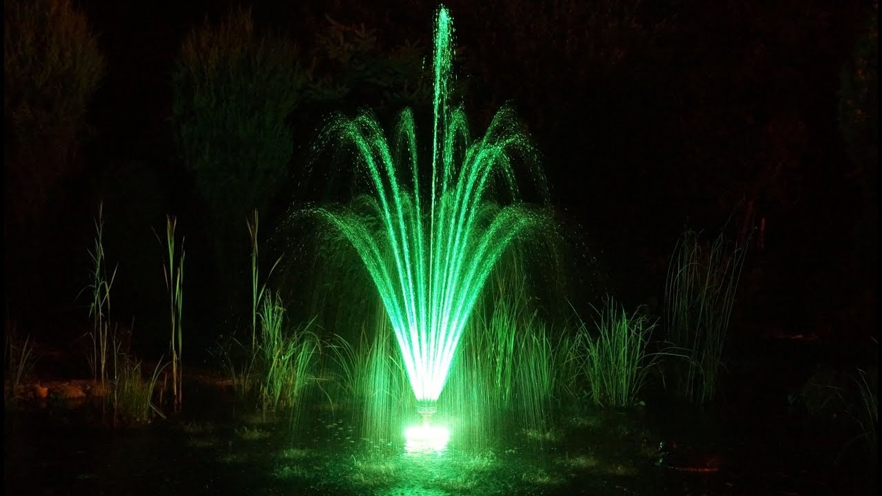 Fontanna NSP-10000 FOUNTAIN, RING 120 LED KOLOR RGB 9W + STEROWNIK, oczko wodne - pokaz slajdów