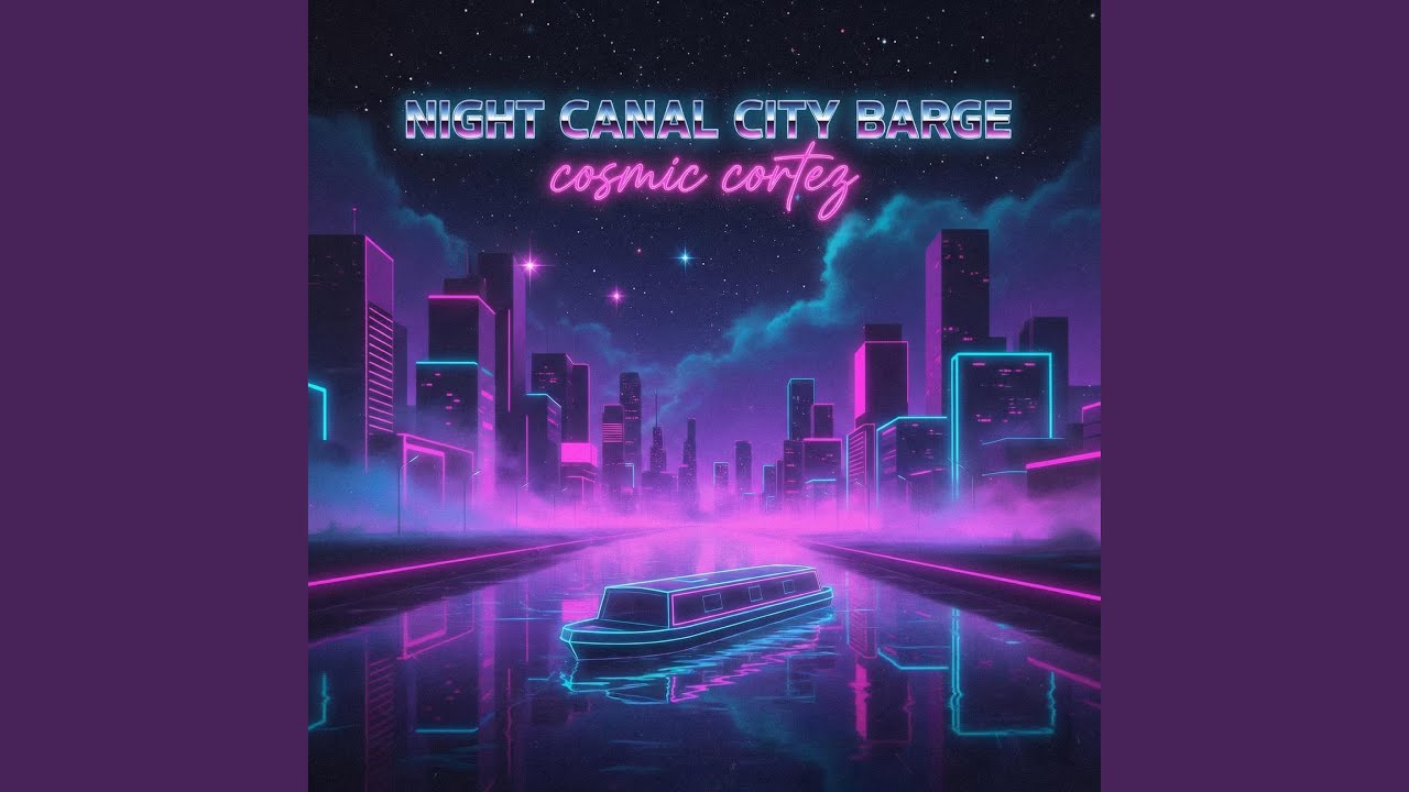Night Canal City Barge