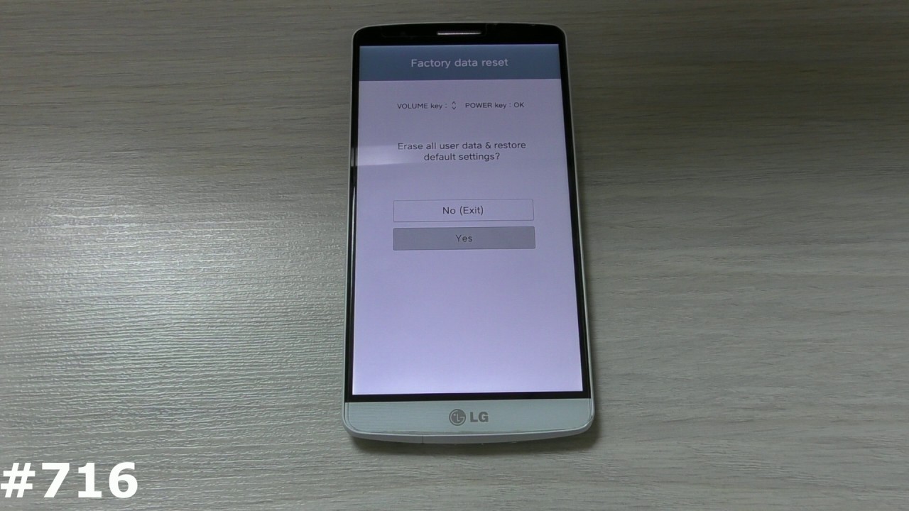 Сброс настроек LG G3 D855 (Hard Reset LG G3 D855)