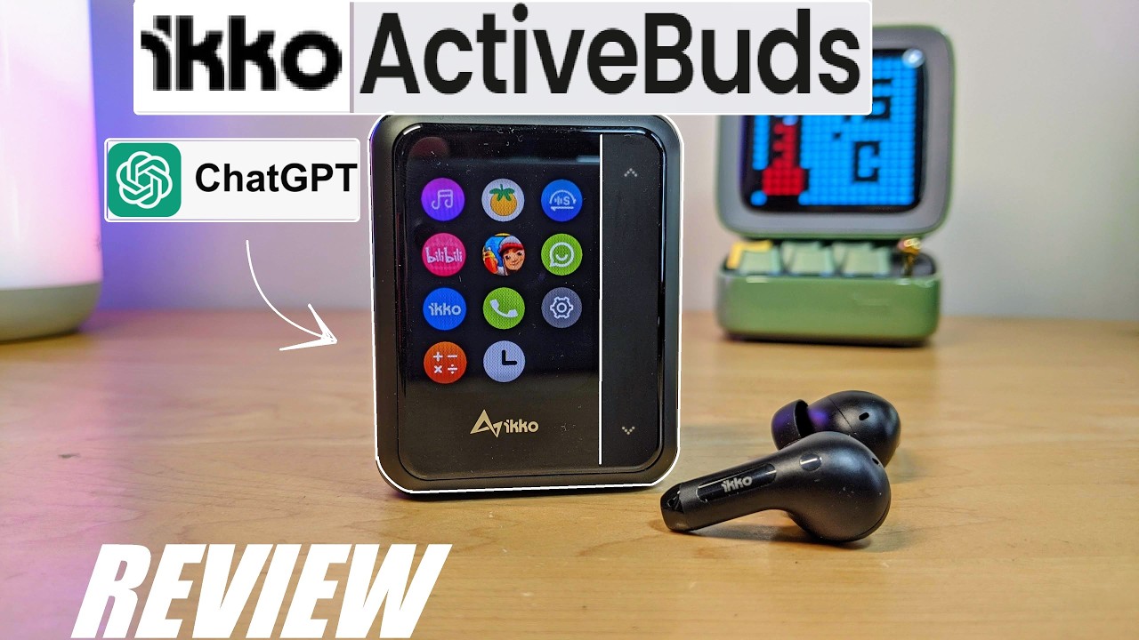 REVIEW: iKKO ActiveBuds - World's First AI-Powered TWS Wireless Earbuds? ChatGPT DAP | Mini Phone!