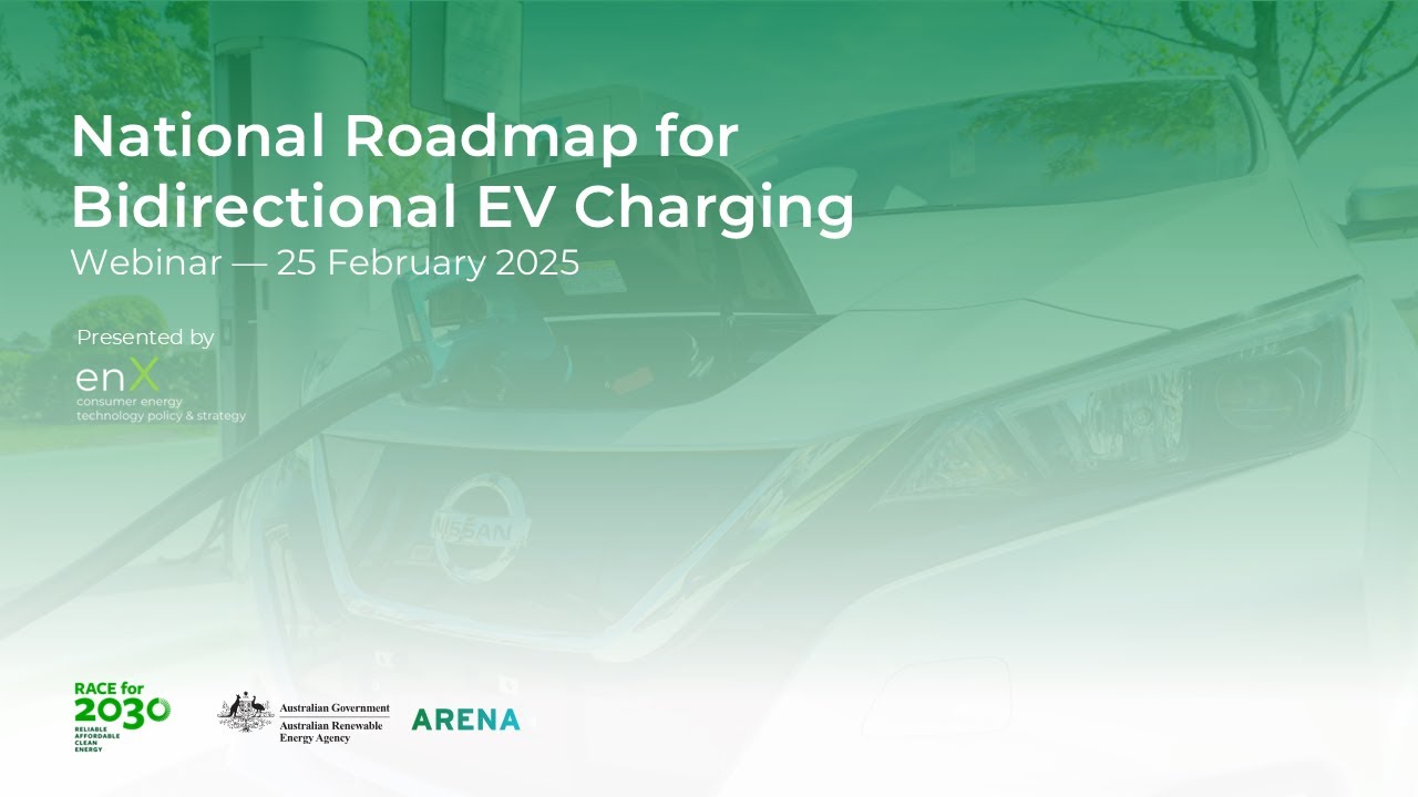 National Roadmap for Bidirectional EV Charging Webinar
