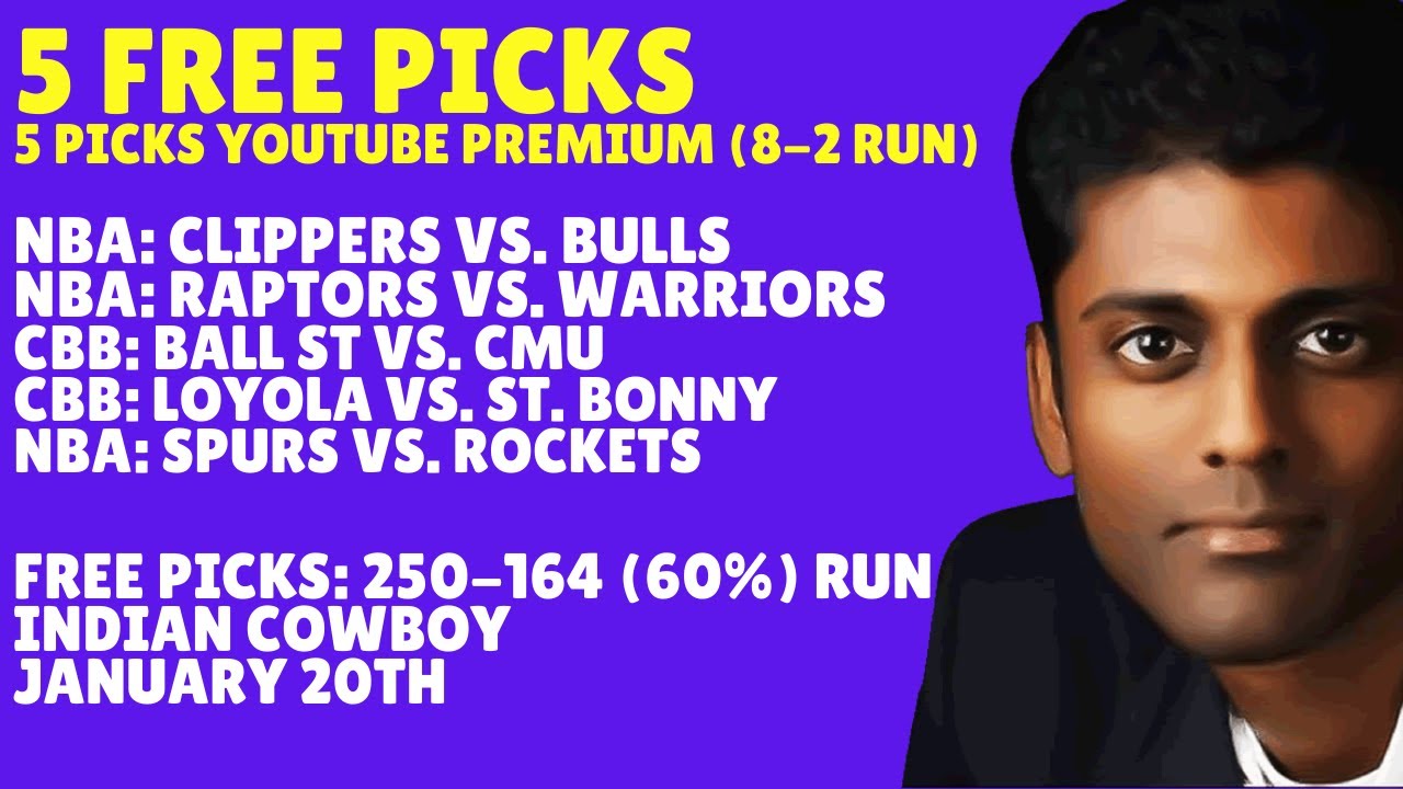 Tuesday NBA Basketball Picks Predictions & Best Bets 01/20/2026 Indian Cowboy Picks Predictions