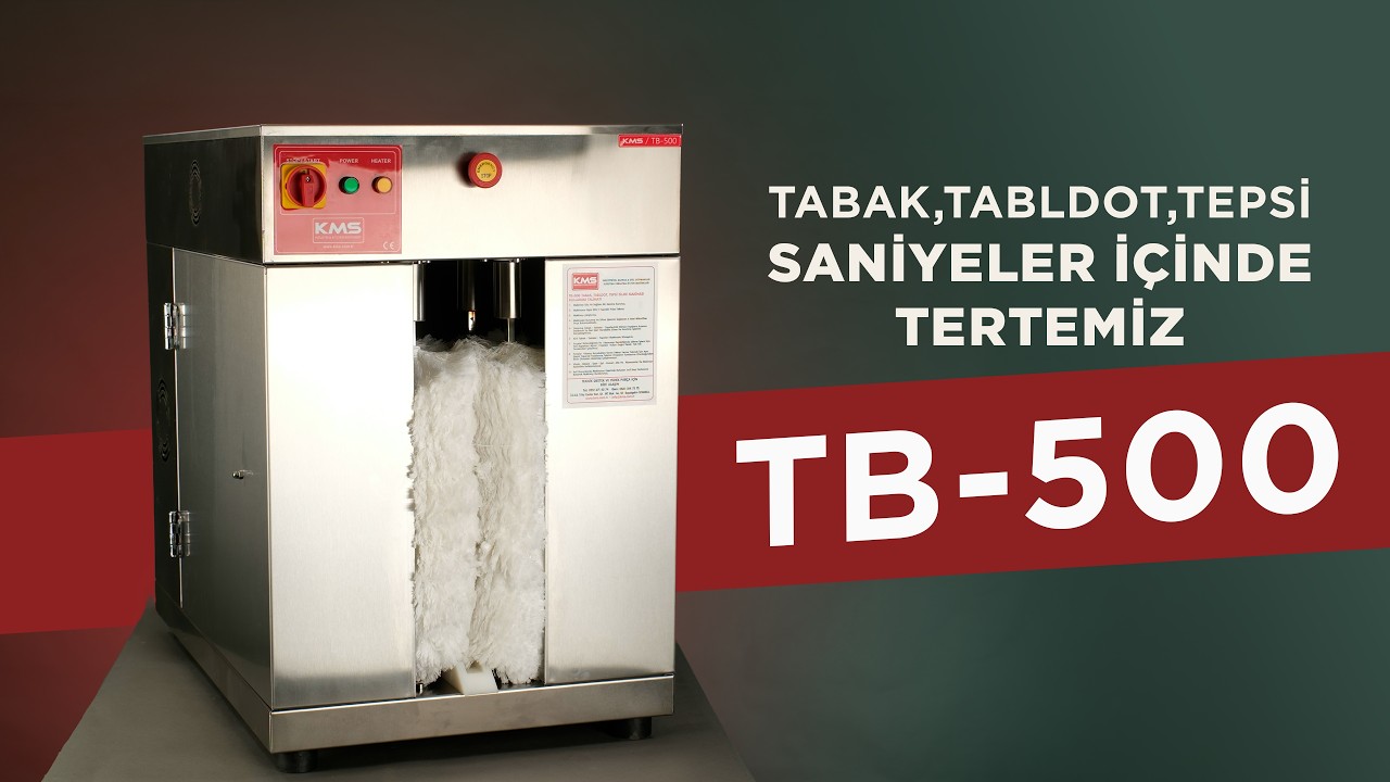 Tabak, Tepsi ve Tabldot Kurulama Makinası | Kurulum ve Kullanım Rehberi | KMS TB 500