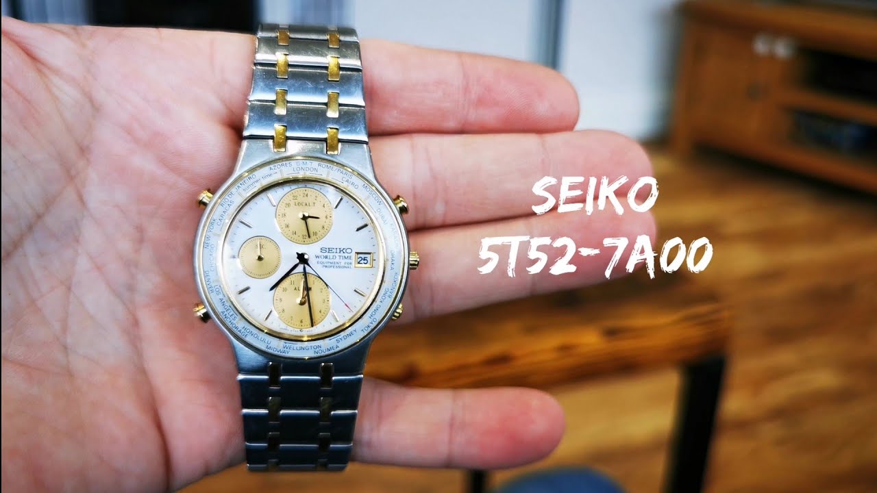 Seiko World Time 5T52-7A00
