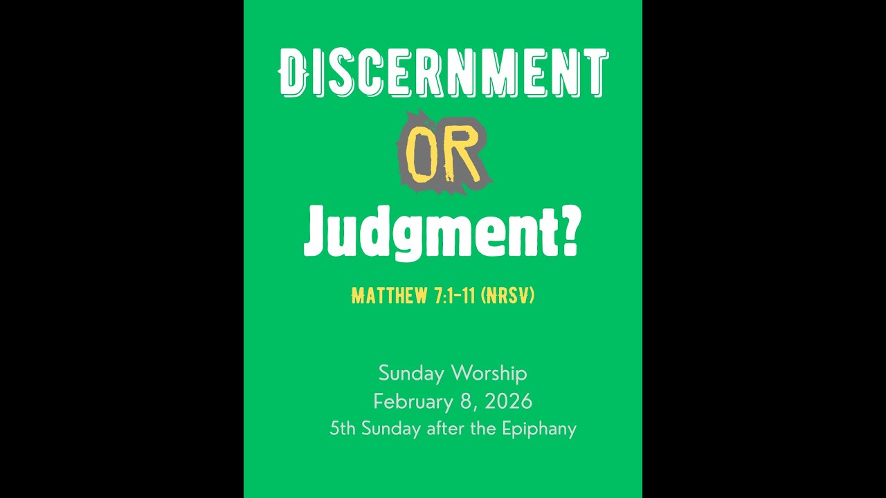 Sunday Worship 2-8-2026