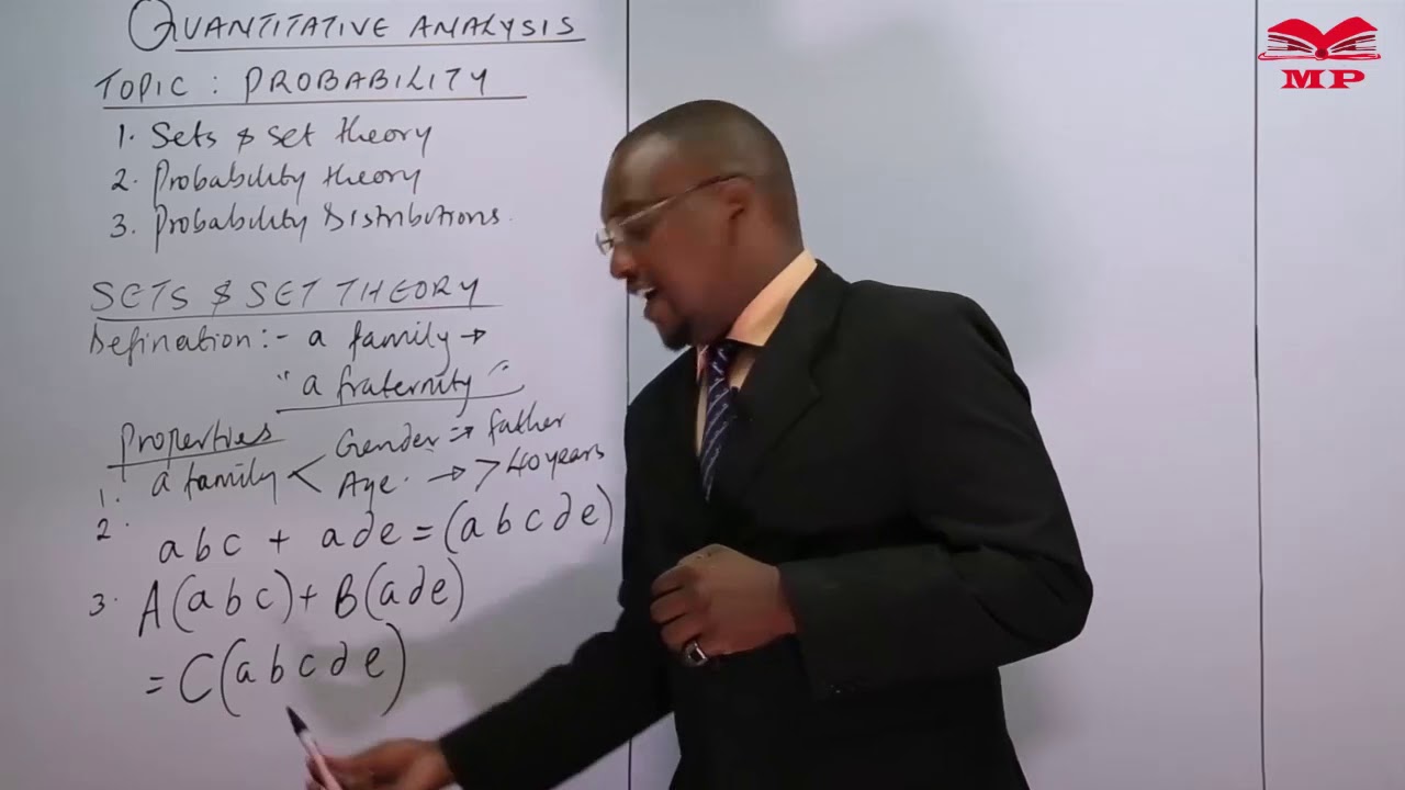 QUANTITATIVE ANALYSIS - PROBABILITY