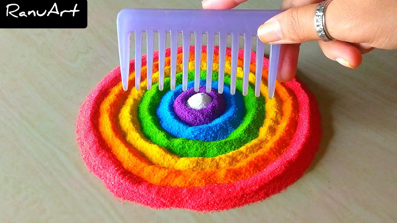 गणेश चतुर्थी Easy & Simple Rangoli Design/Latest Muggulu/Festival Kolam/Diwali 2021 Rangoli/Rangoli