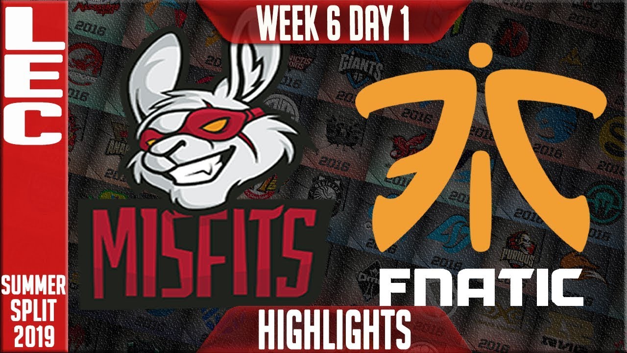 MSF vs FNC Highlights | LEC Summer 2019 Week 6 Day 1 | Misfits Gaming vs Fnatic