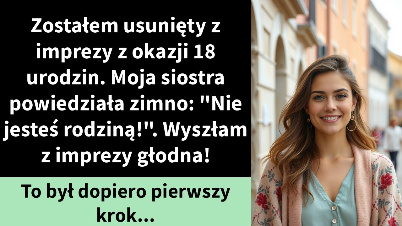Zostałem usunięty z imprezy z okazji 18 urodzin. Moja siostra powiedziała zimno: 