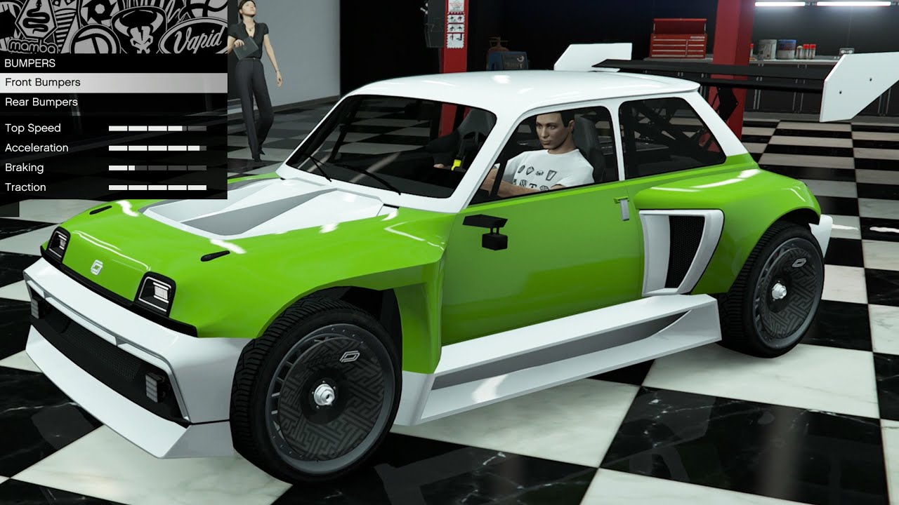 GTA 5 - DLC для настройки транспортных средств - Penaud the Runner (Renault R5 Turbo 3E)